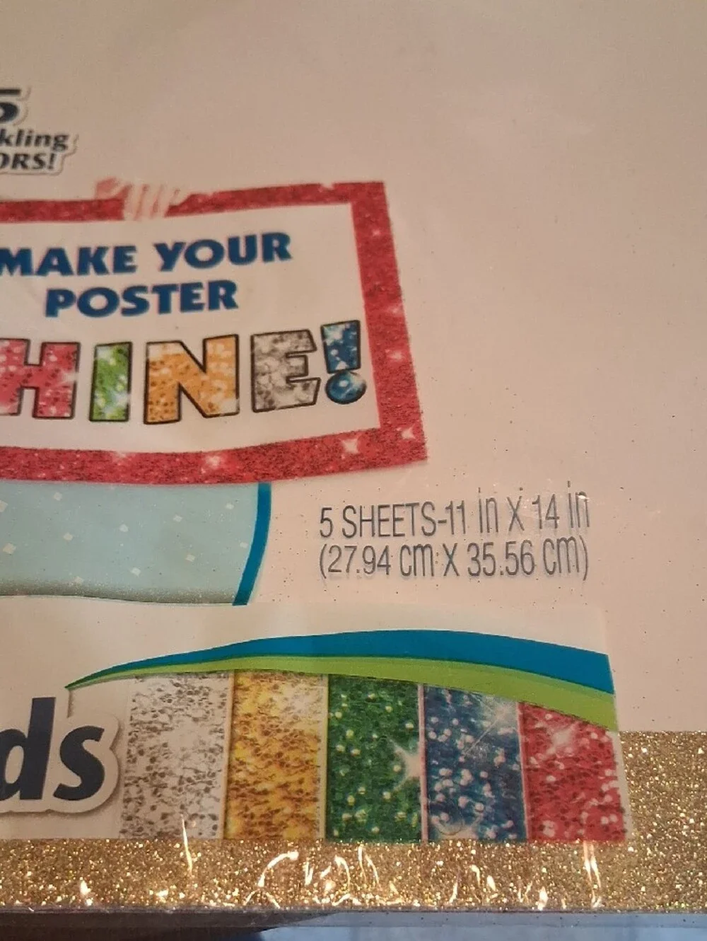 Make Your Poster Shine! Glitter Frame Board
